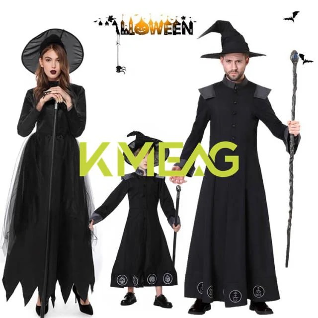 ハロウィン衣装 仮装 男性 子ども 女性 魔法使い 帽子+ワンピース M L XL 悪魔 パーティー 預言者 コスプレ コスチューム 大人 仮装 ハロウィーン 衣装仮装 be291c0c0m3