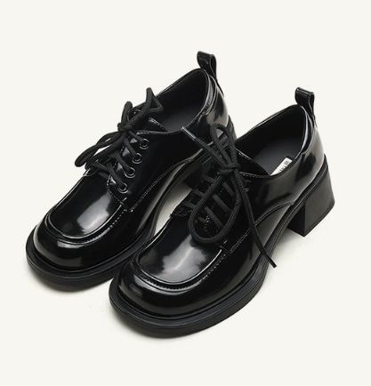 異国風 レディース ローファー 革靴 ハイヒール 5cm 太ヒール 厚底 柔らかい 美脚 脚長 軽量 クッション性 レザー 大人可愛い きれいめ シンプル カジュアル 上品 レトロ シック クラシック