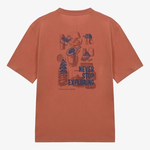[公式] NT7US23D 男性 デイキャンパー 半袖 Tシャツ DARK ORANGE