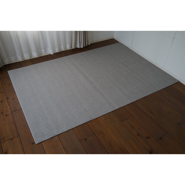 スミノエ 防炎 カーペット ウールリック 江戸間6帖 グレー メーカー直送