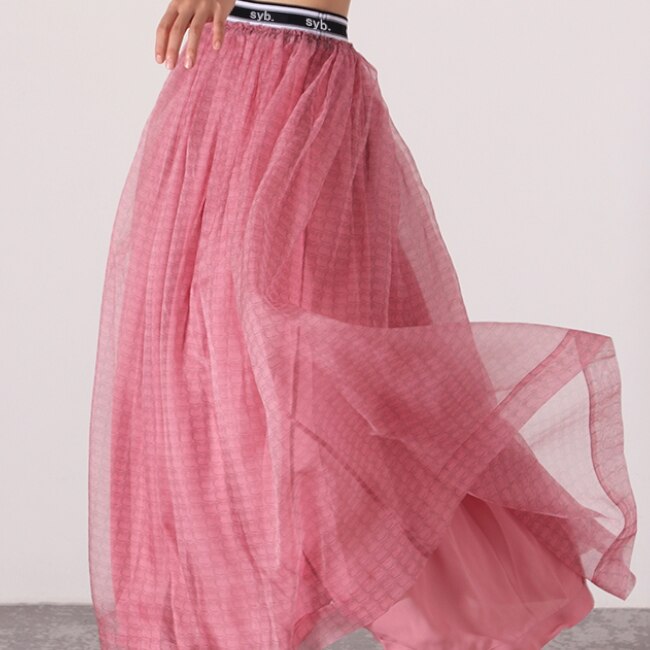 スカート レディース ミドル丈スカート 大きいサイズ ミドル丈 ピンク ファッション 夏 サマー 着やせ 美脚 シンプル ハイウエスト 無地 Aラインスカート レトロ ボトムス カジュアル 大人カジュ