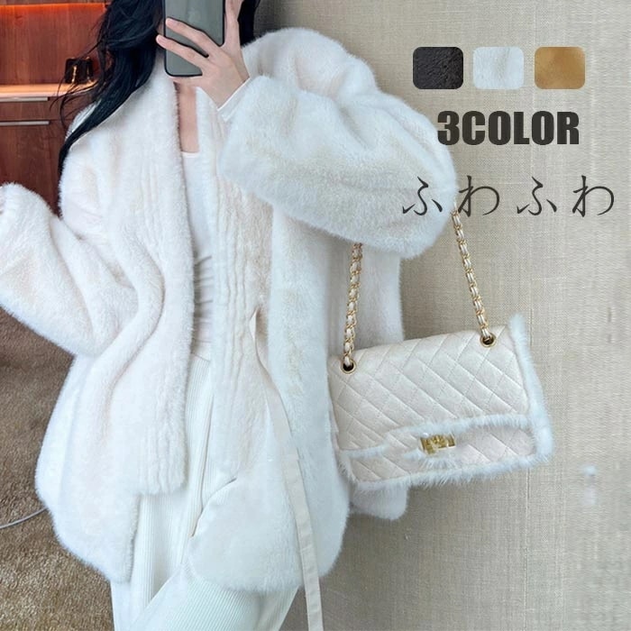 ファーコート ジャケット レディース ショート丈 コート 秋冬 アウター ふわふわ モコモココート ショート丈コート 冬アウター モコモコ 防寒 フェイクファー 暖かい もこもこ 秋冬コート カジュア