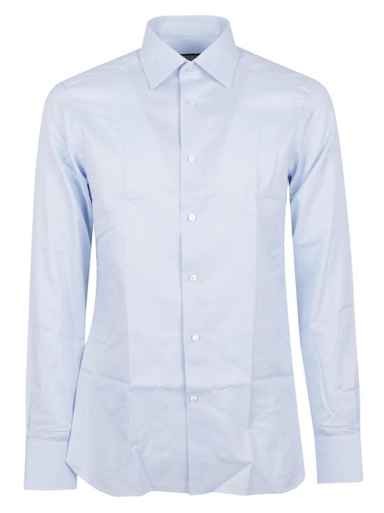 ERMENEGILDO ZEGNA Men Shirts 303902A39MS0PAG Blue