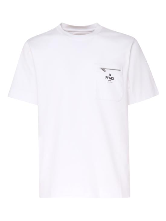 FENDI Men T-Shirts FY0936 ARYRF0QA0 White