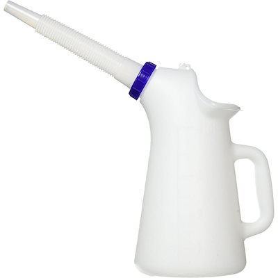 他サイト： AZ エーゼット オイルジョッキ 4L フタ&こし網付き ポリジョッキ PJ014 オイル交換の商品画像