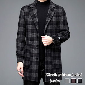 DIESEL BLACK GOLD チェスターコート グレー チェック柄 DIESEL BLACK GOLD チェスターコート グレー チェック柄
