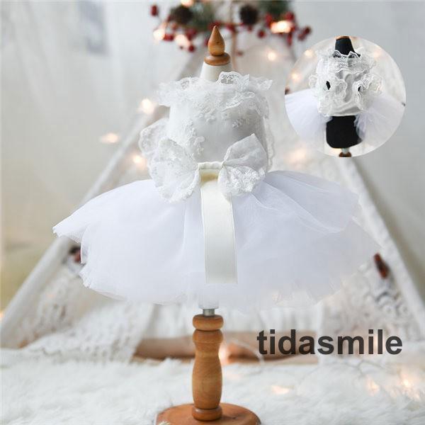 犬服 犬の服 犬用品 ドッグウェア ウェディングドレス ワンピース レース パーティードレス 結婚式 ペットウェア ペットグッズ リボン