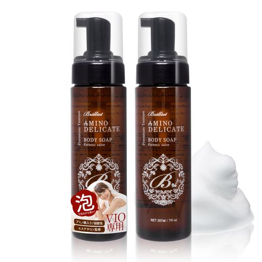 B Brilliet デリケートゾーン 洗浄 アミノ酸 泡 ソープ 石鹸 匂い ケア フェムケア 医薬部外品 207ml 2本
