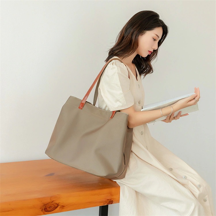 激安セール カジュアル トートバッグ ショルダーバッグ ギャザリング トレンド ハンドバッグ ナイロン 牛津布 大人気 大容量