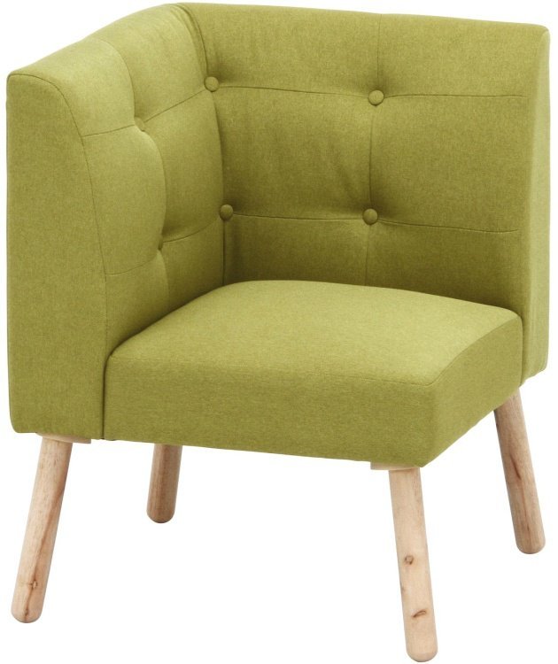 コーナーソファー おしゃれ 幅61.5×奥行61.5×高さ78cm グリーン