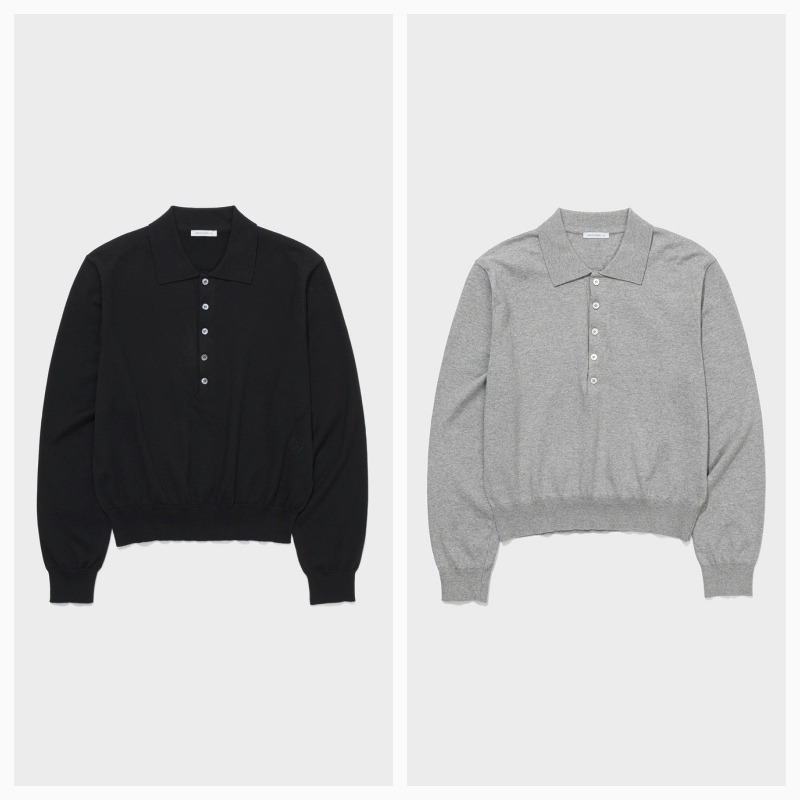 【LOW CLASSIC】26SS POLO SWEATER : 2COLORS