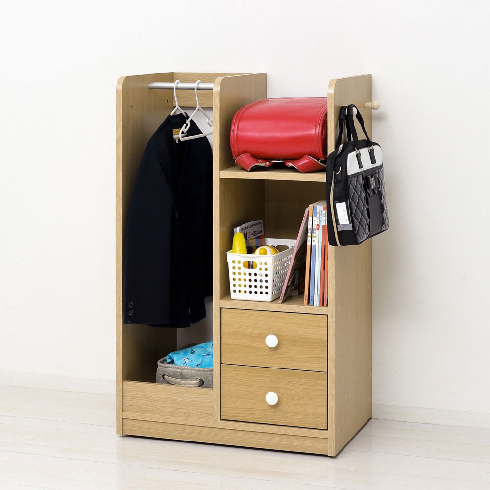 クロシオ 12156(クロシオ) Newランドセルハンガーラック キャスター付(ナチュラル) 12156クロシオ