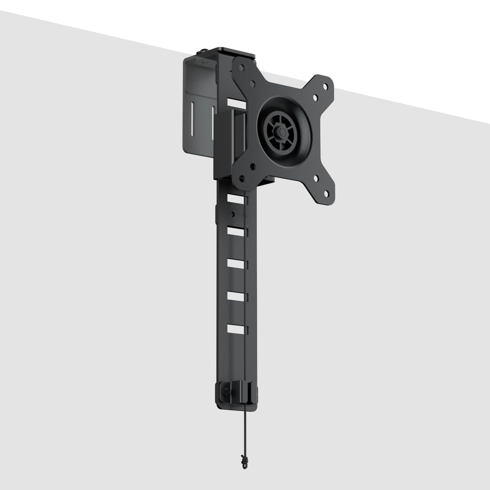 【DMM.make】 壁寄せテレビスタンド 43～65インチ対応 棚板付き 高さ7段階調節 VESA対応 ブラウン おしゃれ 4,560円