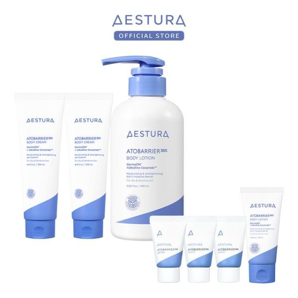 エストラアトバリア365ボディローション400ml+ボディクリーム250mlx2