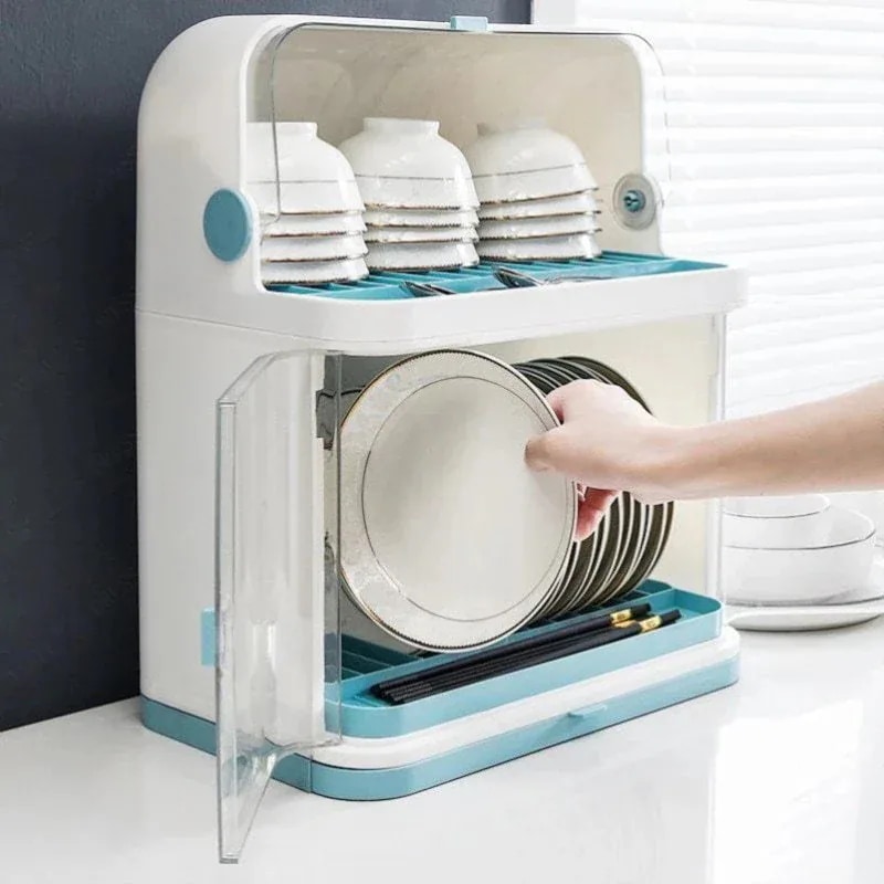 キッチ-69 大容量 キッチン用品 お皿 日用雑貨 水切りラック キッチン雑貨 収納ボックス 収納 蓋付き