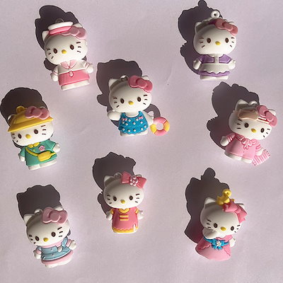 ハローキティ ミニチュア フィギュア キーリング ミニバッグ型