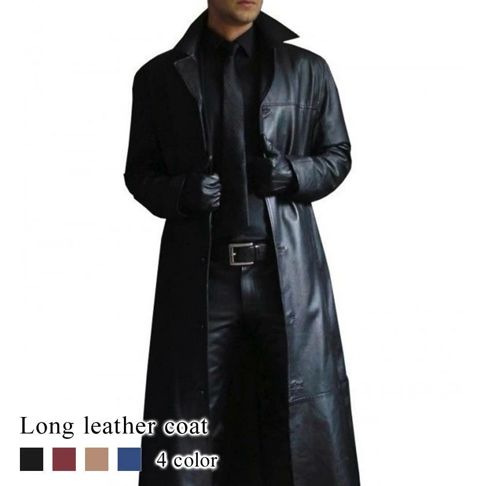 ライダースジャケット メンズ ロングレザーコート 春 Tシャツ 着こなし セール 厚手 40代 ジャケット 黒 レザー アウター ライダース ブランド 秋 革ジャン バイク 革 おすすめ おしゃれ ダ