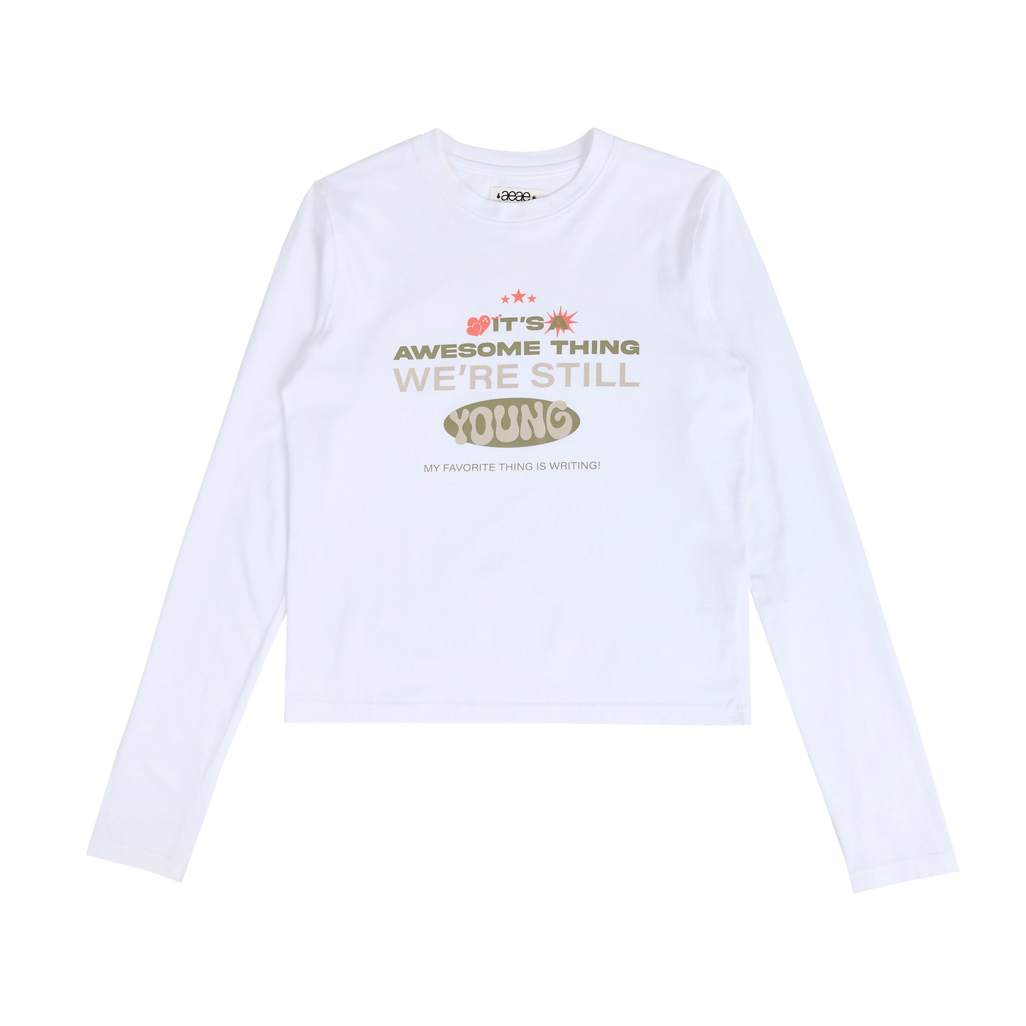 【aeae】 STILL YOUNG L/S : WHITE