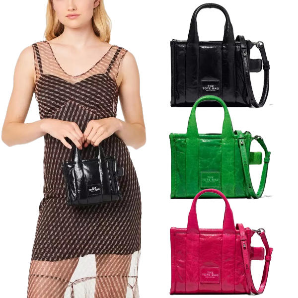 THE SHINY CRINKLE MICRO TOTE H064L03FA22 360 レディース 2WAY ショルダーバッグ
