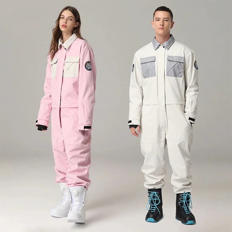 在庫処分　スノーボードウェア つなぎ 上下セット メンズ レディース スキーウェア スノボ スノボーウェア 大きいサイズ スキー セットアップ 防風 防水 防雪 防寒 耐摩擦 韓国風 男女兼用