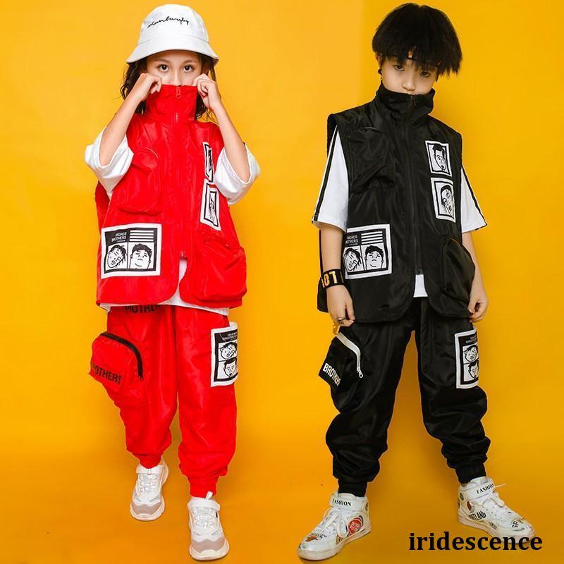 新しい子供用ダンスウェア 3点 キッズ ダンス衣装 ヒップホップ 子供 HIPHOP 女の子 男の子 ダンストップス Ｔシャツ パンツ ジャズダンス 体操服 ステージ衣装 練習着 ダンス 衣装 2枚購