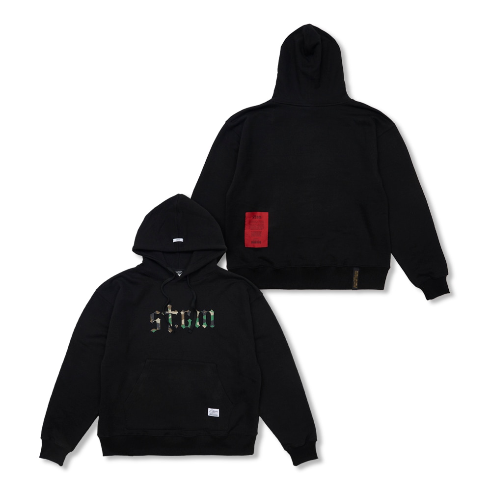 Camouflage STGM Oversized Hoodie Black