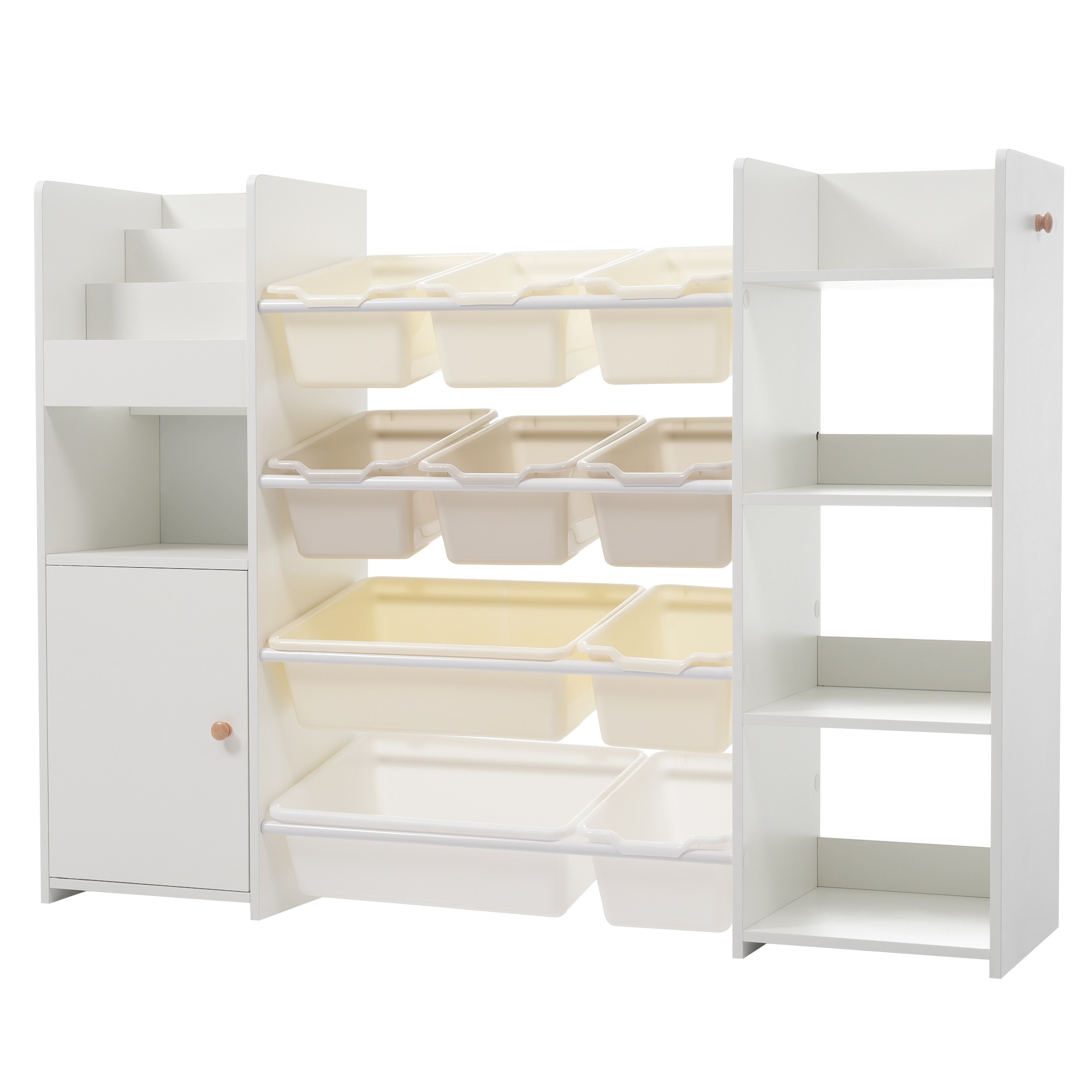 【安心保証】おもちゃ収納 ラック おもちゃ箱 絵本棚 収納ラック 大容量 ワイドタイプ 組立カンタン おしゃれ 子ども ボックス 引き出し 玩具箱 ナチュラル 新生活 ランドセルラック 本棚 こども