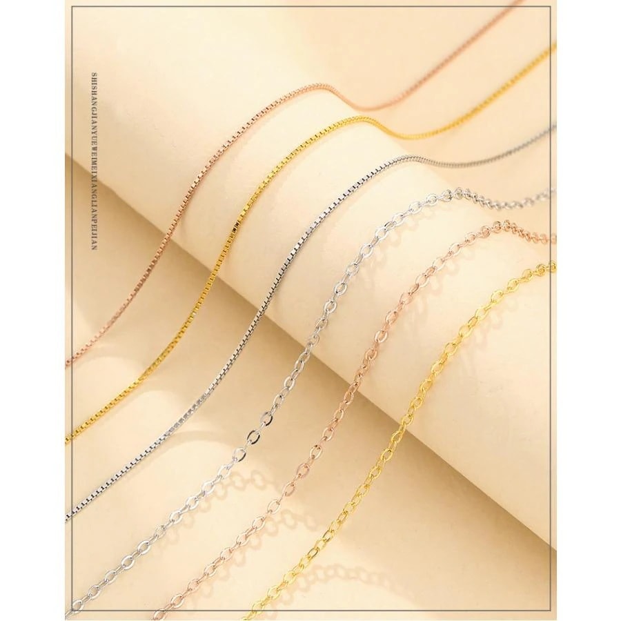 【激安本日限定】ネックレス スライドチェーン 金属アレルギー対応 ネックレスチェーン アズキ ヴェネチアン シルバー ピンクゴールド ゴールド エレガント