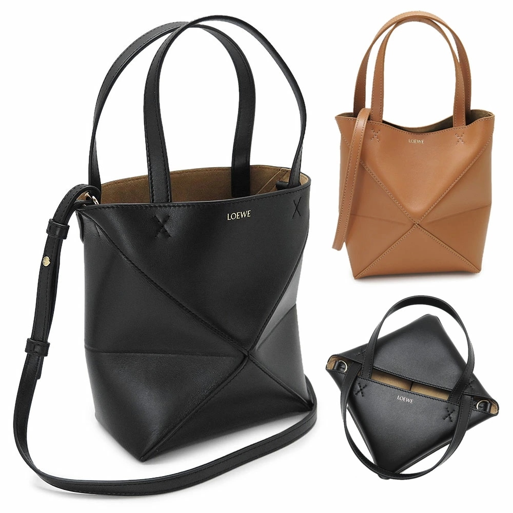 トートバッグ ミニ レディース A657V25X01 パズル フォルド トート ハンドバッグ ショルダーバッグ レザー 2025年春夏新作