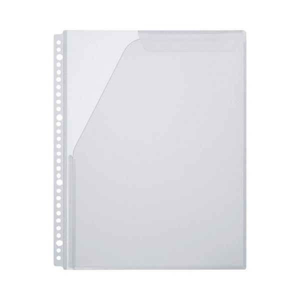 (まとめ) キングジム ハードクリアーファイル用ポケット A4タテ 30穴 6130P 1セット(40枚：4枚×10パック) (×3セット)