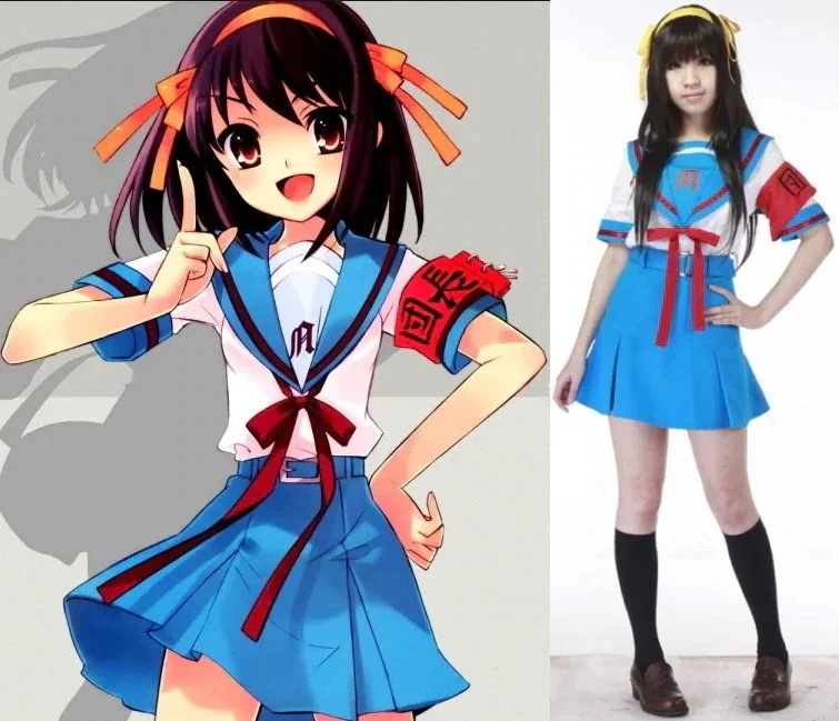 涼宮ハルヒの憂鬱 涼宮ハルヒ 夏服 コスプレ衣装 ハロウィン クリスマス服 変装服仮装期間限定30％
