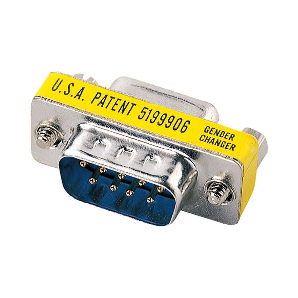 （まとめ）サンワサプライ ジェンダーチェンジャー（D-sub9pinコネクタオスメス） AD9S-MFK(×5セット)