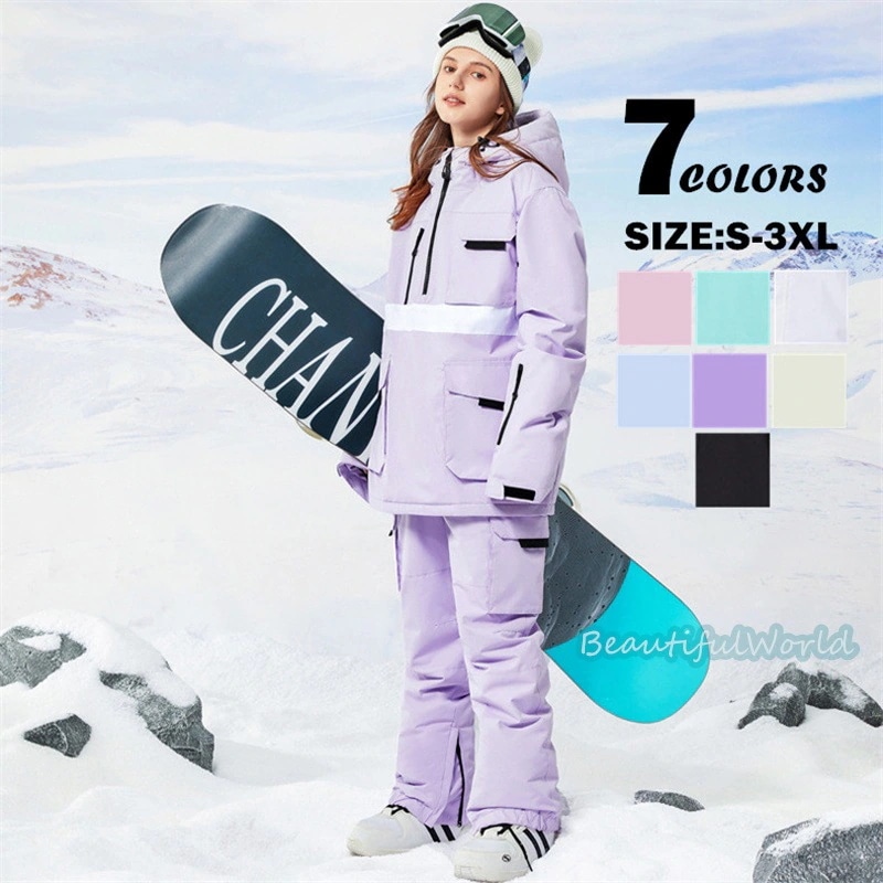 スノーボードウェア上下スキーウェア上下セットメンズレディーススノボウェアジャケットパンツ男女兼用スノーウェア撥水防風保温雪遊び
