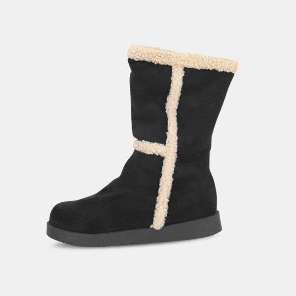 女性 冬 カジュアル シューズ スエード ロングブーツ 裏起毛 シューズ ミドルブーツ LSS662