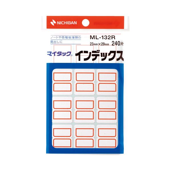 （まとめ） ニチバン マイタックインデックス ML-132R 10袋(×2セット)
