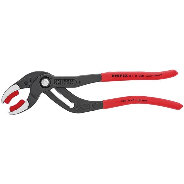 KNIPEX(クニペックス)8111-250 パイププライヤー(プラスチックアゴ付)(SB)