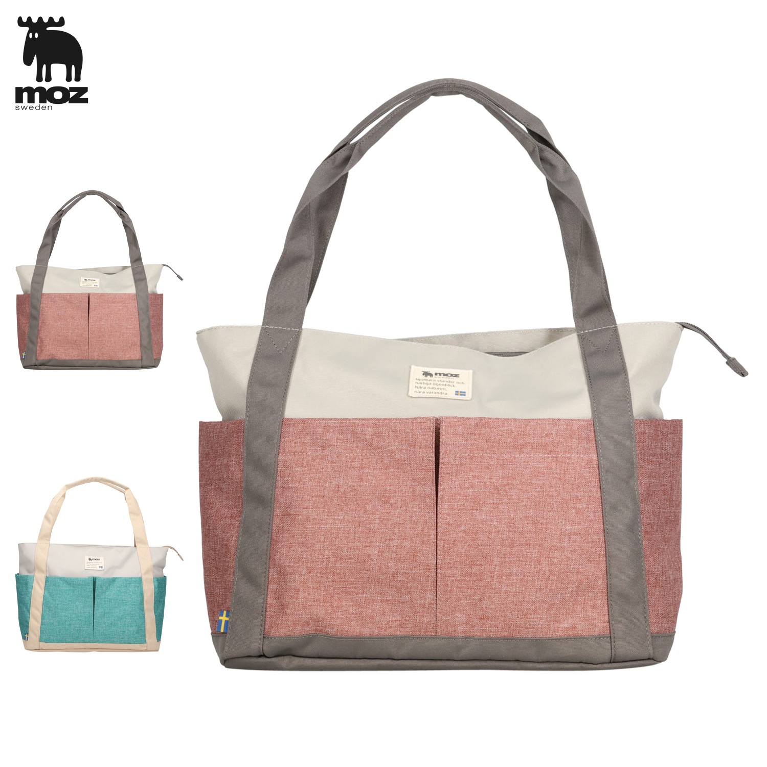 トートバッグ メンズ レディース 大容量 ピンク ZZEI-26