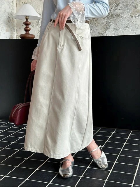 【高品質の製品】早い者勝ち！ 新品更新 ロングスカート Aラインスカート レトロ シンプル オフィスカジュアル レディース【大きいサイズ レディース ロング 春夏 フレア スウェット パンツ レギンス