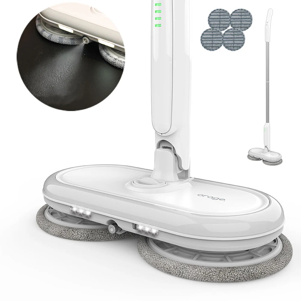 回転モップクリーナー 電動モップ OrageM300 軽量 M300 回転モップ 水拭き コードレス 床拭き 掃除機 網戸 モップ 高速回転 1人暮らし ギフトにも 8,007円
