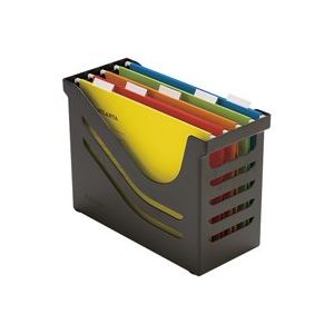 （まとめ）クルーズ オフィスボックス OB-2000 A4E ブラック(×2セット)ファイル