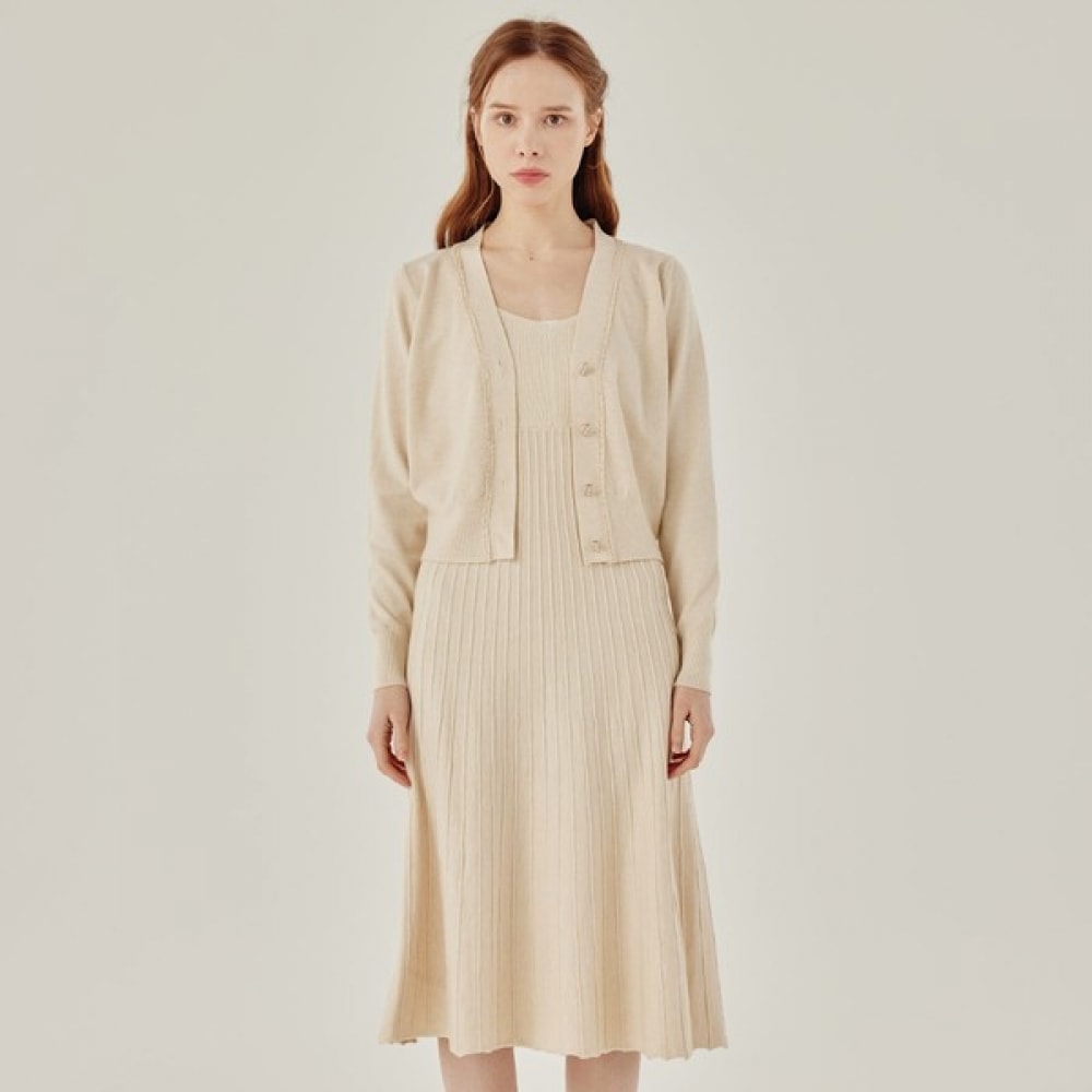 (リアーナニューヨーク) ノースリーブワンピース&カーディガンセット RRBKST010