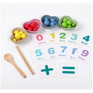 1セット!!!クリップビーズ多機能学習玩具 モンテッソーリ子供数学玩具 キッズ早期教育玩具
