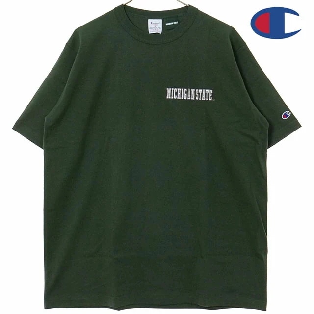 メール便 スリーブ Tシャツ カレッジプリント [C5-B311] メンズ アメカジ MADE IN USA トップス モスグリーン 正規取扱店