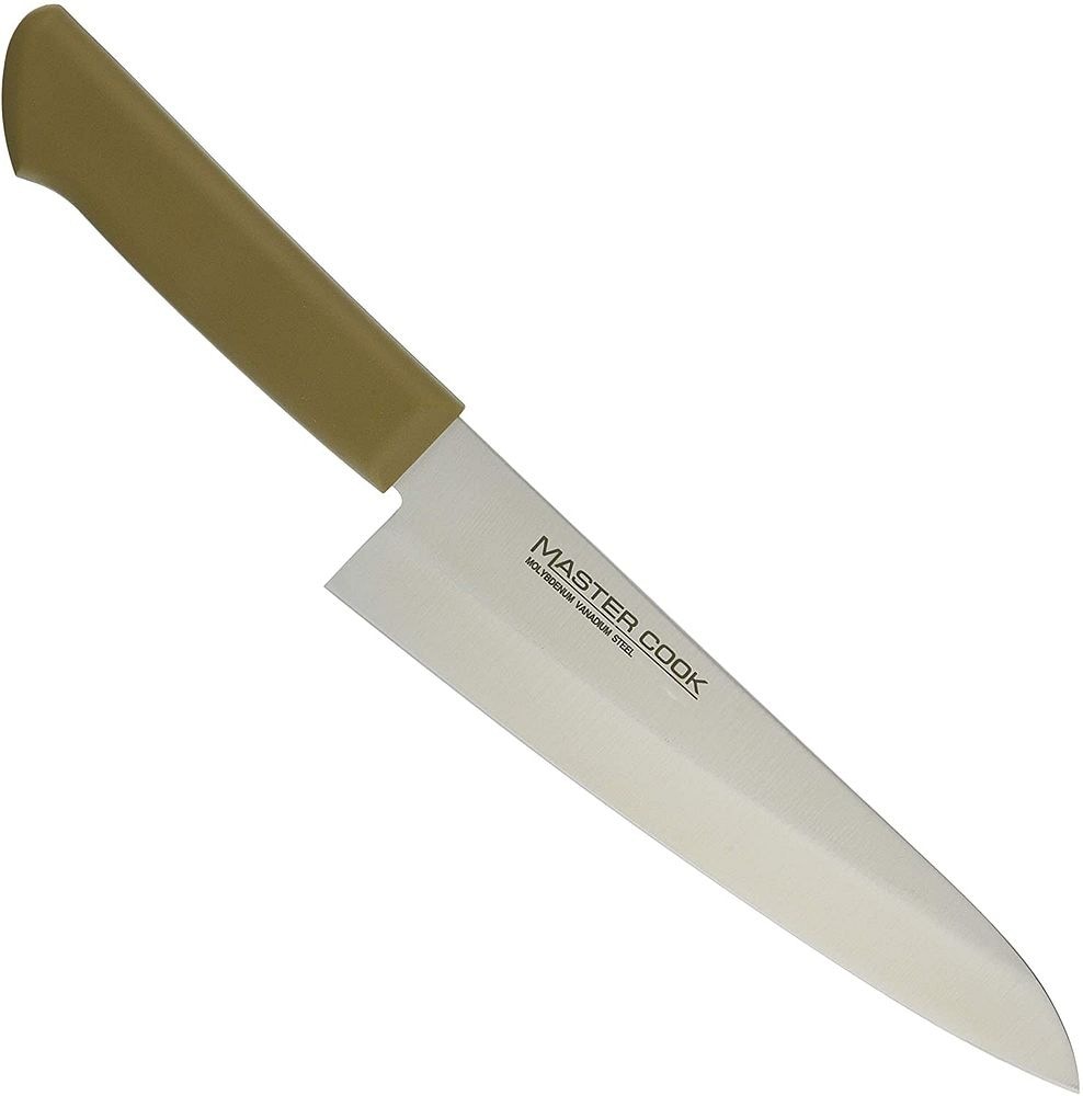 片岡製作所 マスターコック 抗菌カラー包丁 MCDK-210 洋出刃包丁 21cm ブラウン