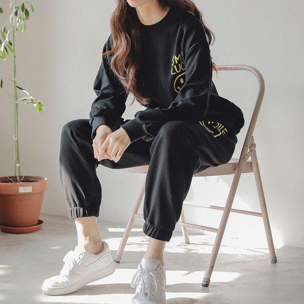 国産ラッキー長袖ツーピース トレーニング イージーウェア 上下セット_P313779804