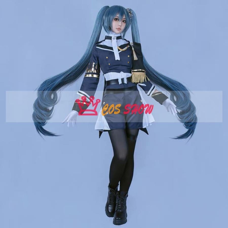 2025新品販売 プロセカ 初音ミク軍服 コスプレ衣装 cosplay 仮装 ウィッグ能 イベント クリスマス ハロウィン ステージ 文化祭