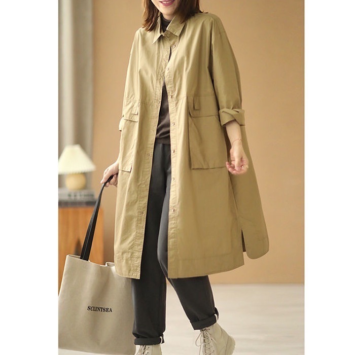 カジュアル 上着 トップス ミディアム丈 ミドル丈 長袖 ストレート ポケット かわいい 可愛い きれいめ シンプル カジュアル 上品 おしゃれ お洒落 かっこいい 可愛い 女子