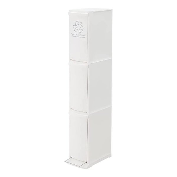 ダストボックス3D ホワイト W21×D37×H118 LFS-933WH