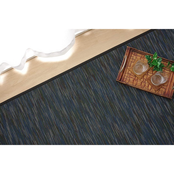 1100290034601 ラグ カーペット 無地 シンプル バンブー 竹 DXフォース ブラック 約190×250cm メーカー直送