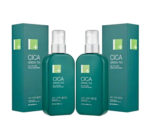 シカグリーンティーメンズオールインワンローション2本200ml+200ml / 中から満たしてくれるしっとりした男性肌